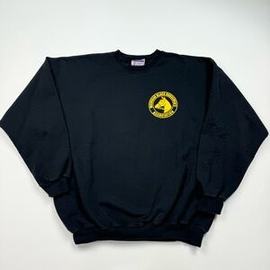 Men’s Michigan Black Horseman’s Association Pullover Crewneck Sweatshirt Size XL